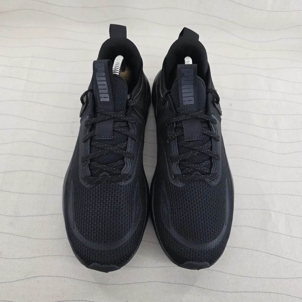 Puma Mens Cell Thrill Tripple Black Running Sneakers Shoes 310168-01 Sz 7.5 NEW